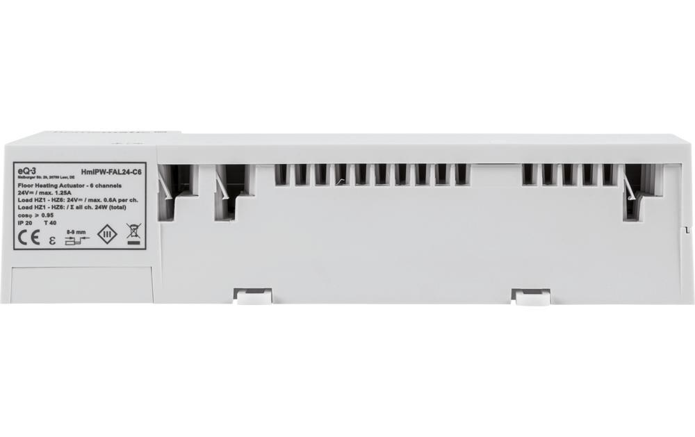 Smart Home Wired Fussbodenheizungsaktor 6-fach, 24 VSteuerung der Fussbodenheizung im Homematic IP Wired System – HmIPW-FAL24-C6