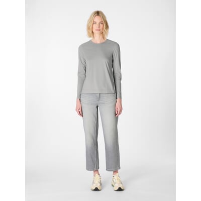Damen-Langarmshirt, Salbeigrün
