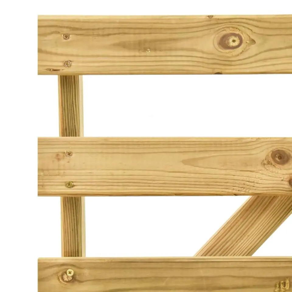 vidaXL - Tuinbank - Groen - Geïmpregneerd grenenhout - 120 cm