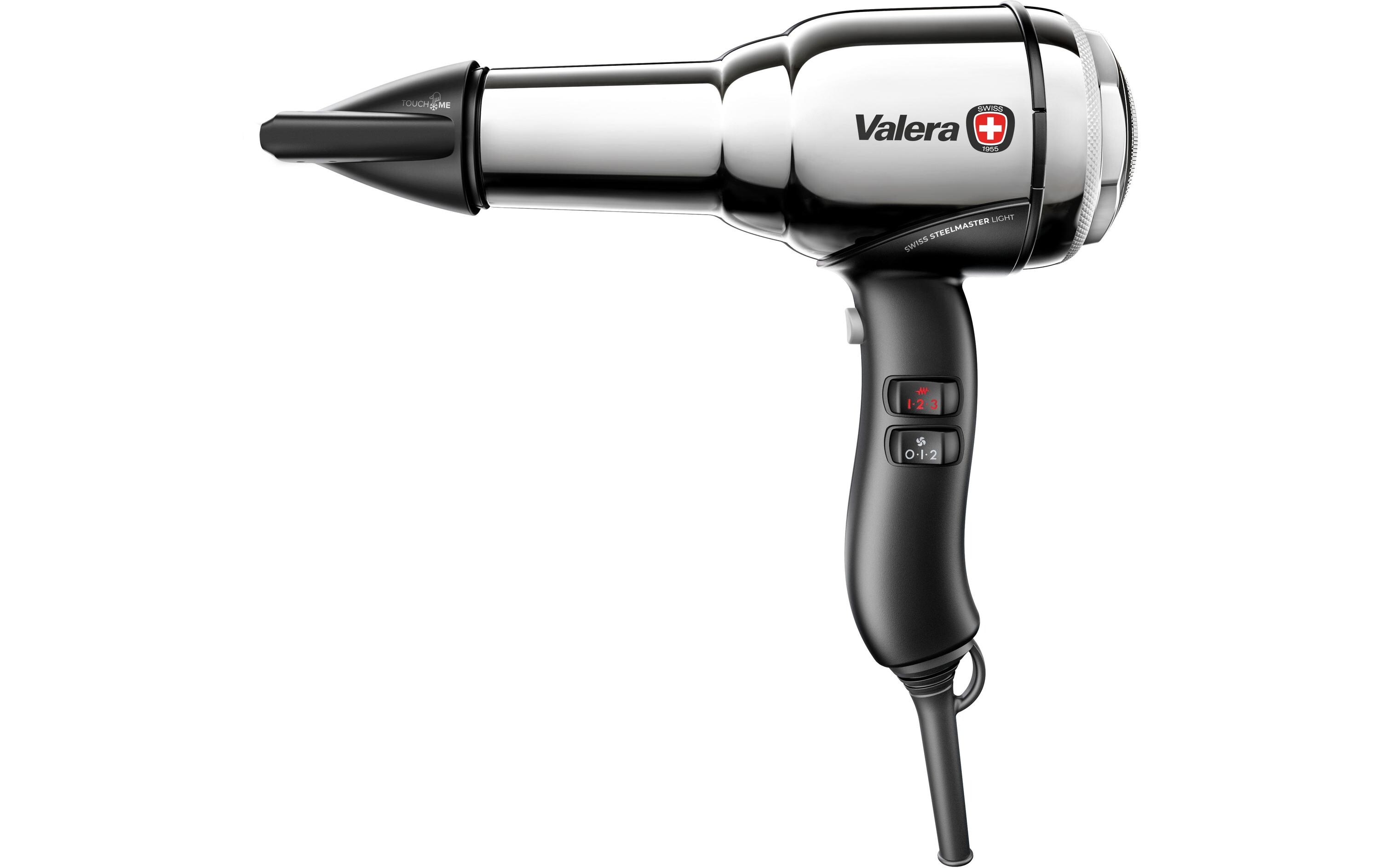 Profihaartrockner Swiss Steel-Master Light Chrome<br>Professioneller Haartrockner mit Delta-Drive Motor