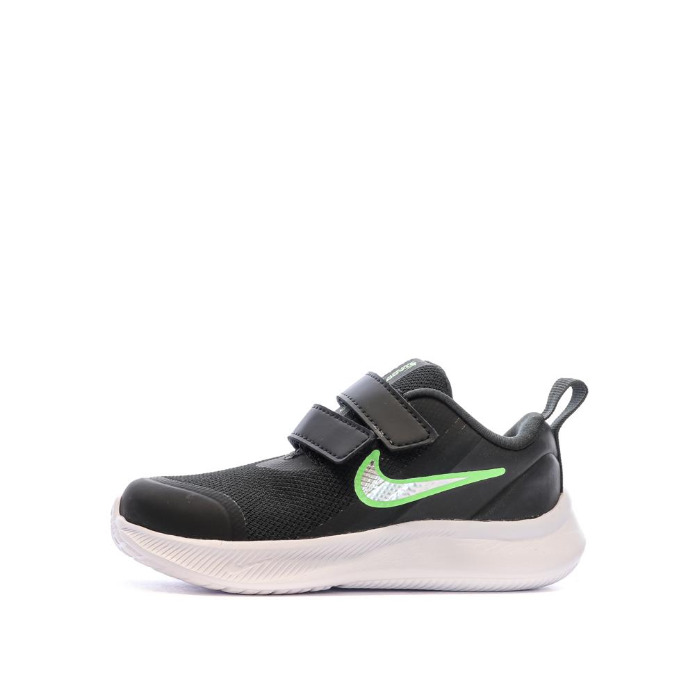 Nike Baskets Noires/Vertes Fille Bébé Nike Star Runner 3