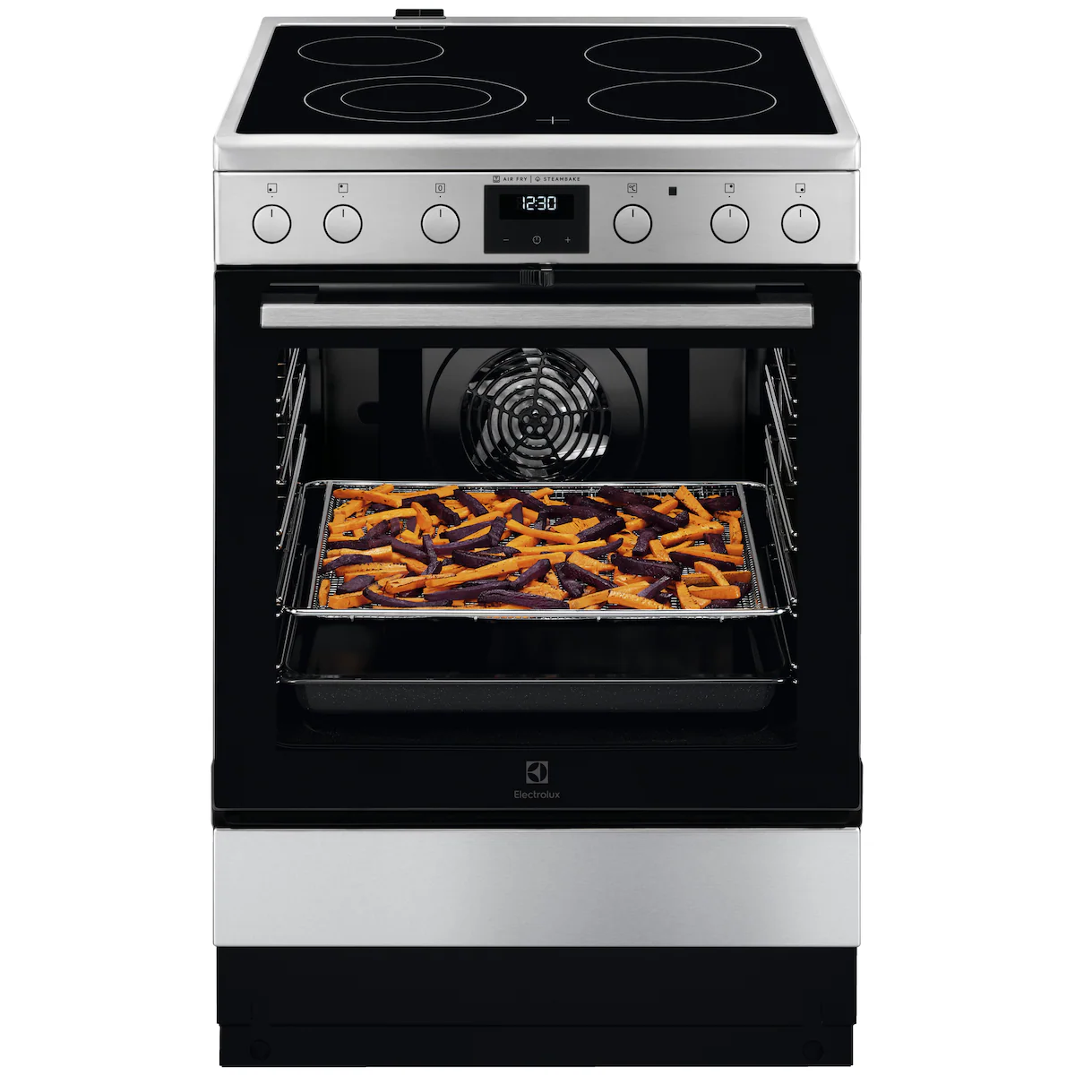Electrolux komfyr LKR66040NX (rustfritt stål)