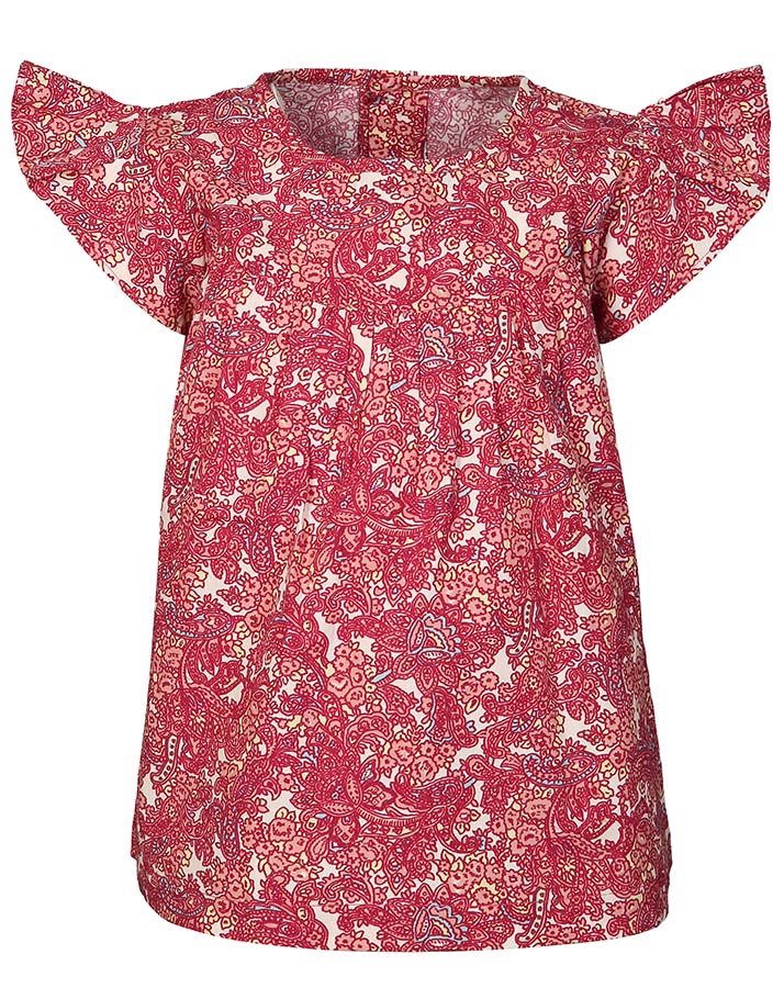Shirt-Bluse TINY PAISLEY in bordeauxviolett