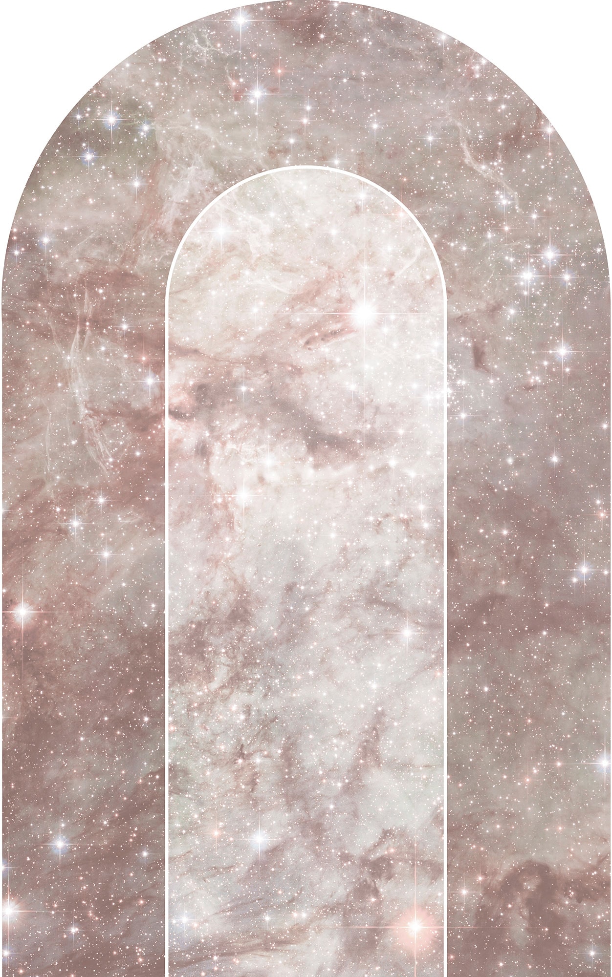 Komar Fototapete »Digitaldruck Vlies -  Mauve Diamond - Grösse 127 x 200 cm« bedruckt glatt Wohnzimmer, Schlafzimmer