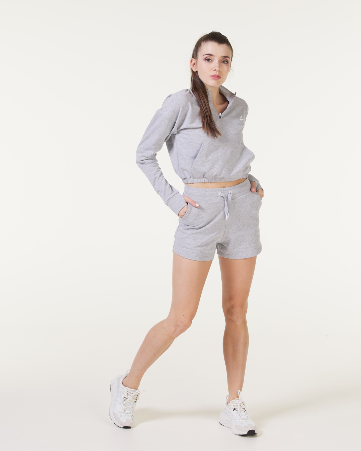 LEVITY Flex Training Shorts Grey Melange