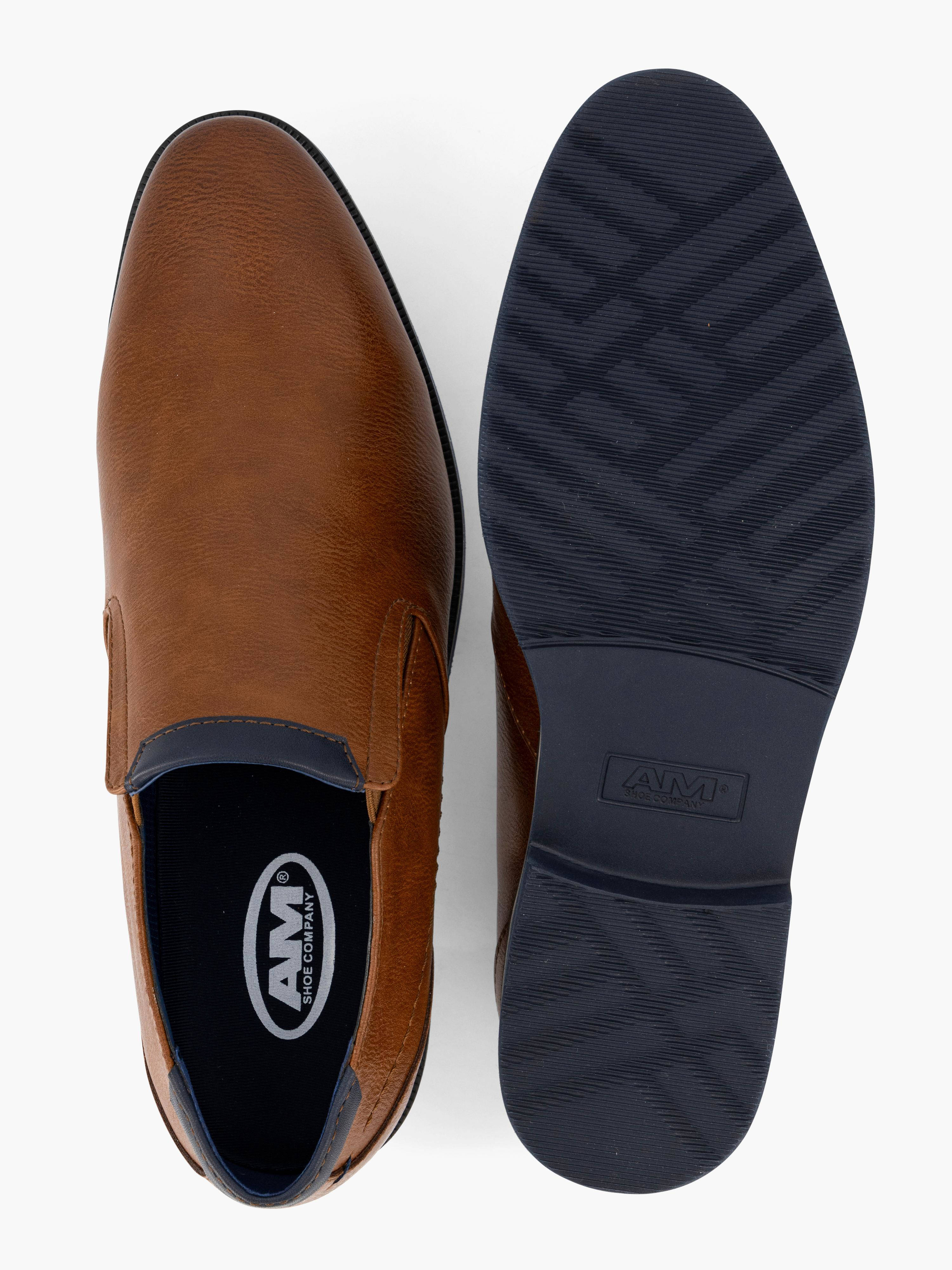 AM SHOE instappers cognac