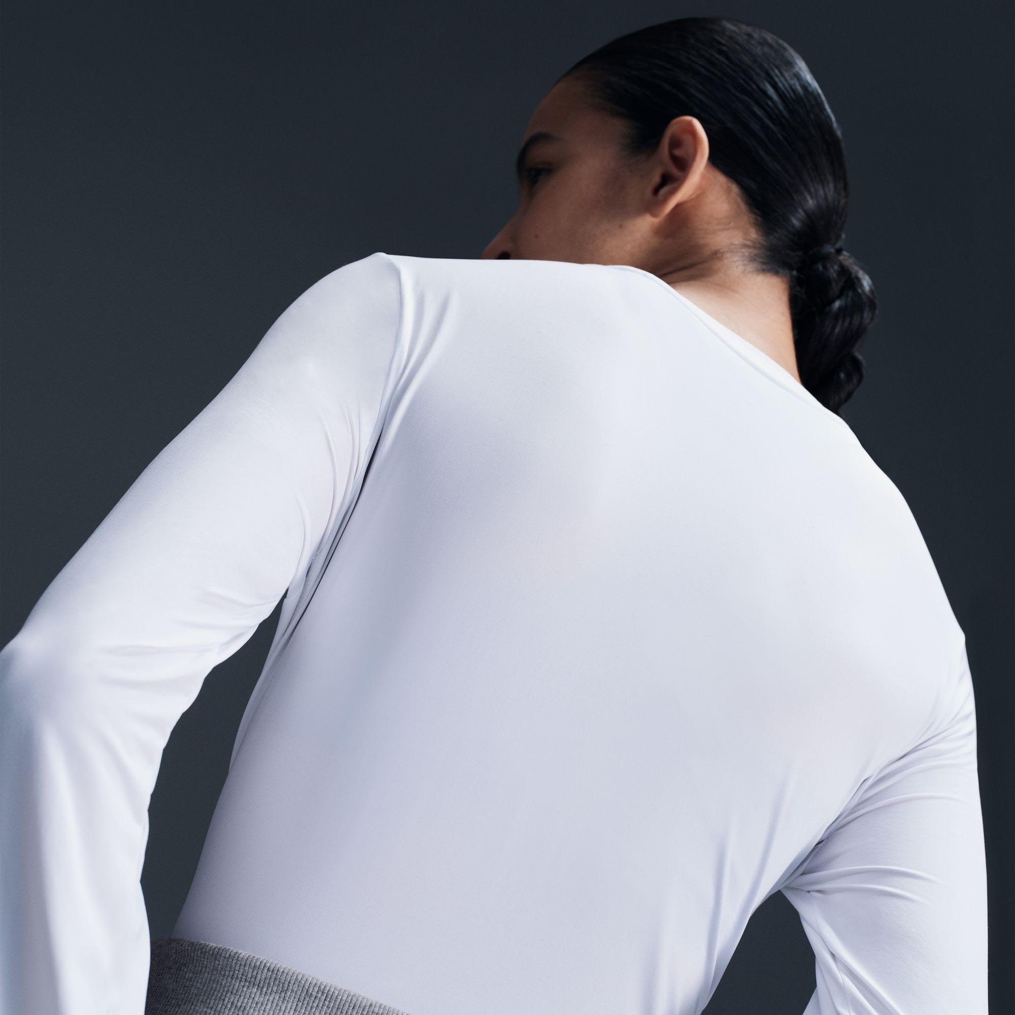 One Classic Long Sleeve Top Dame 100/White/Black