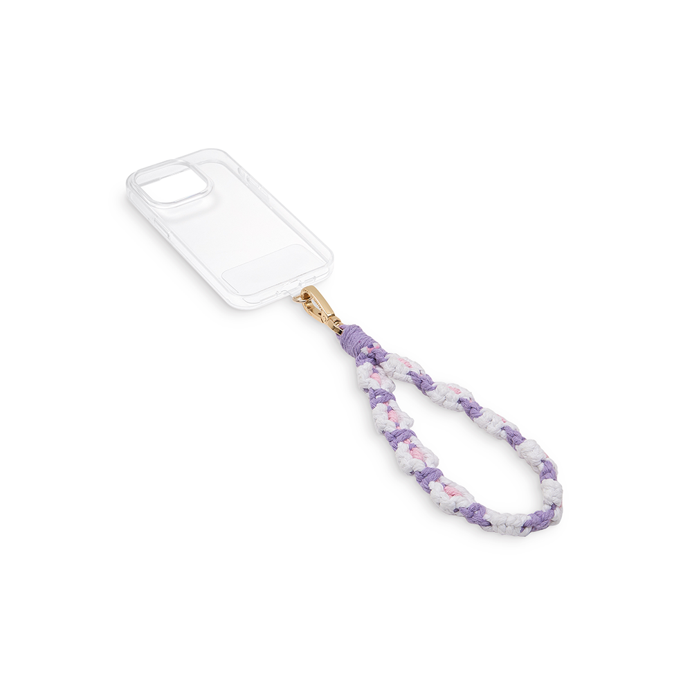 (45cm) Universal Handy Kette Phone Charms Schmuck Anhänger Handgelenkschlaufe   1x Einlage (IDCW-540) - Crochet Flower