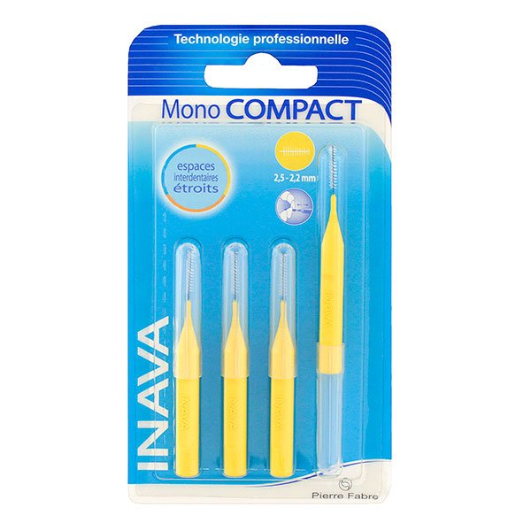 Mono Compact 4 brossettes jaune (2,5-2,2 mm)