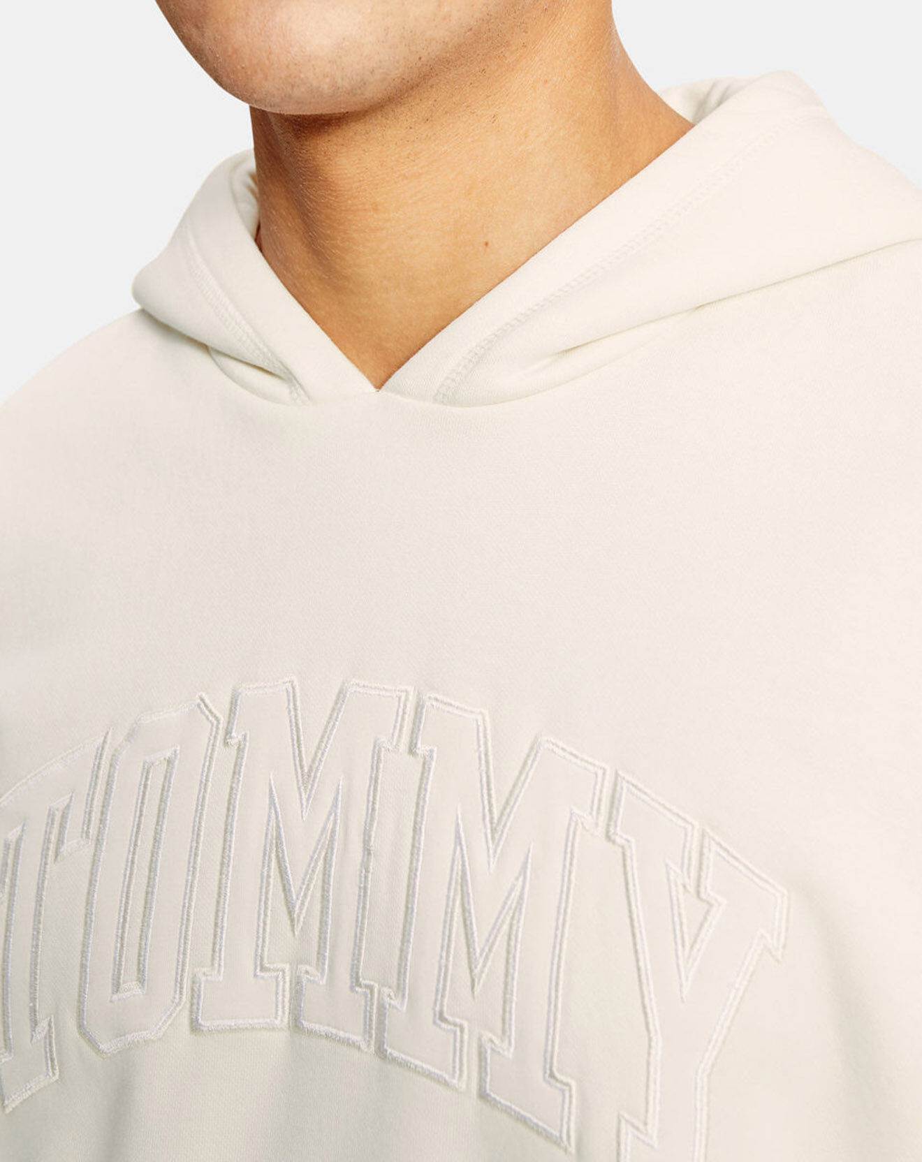 Tommy Jeans Sweat à capuche College écru