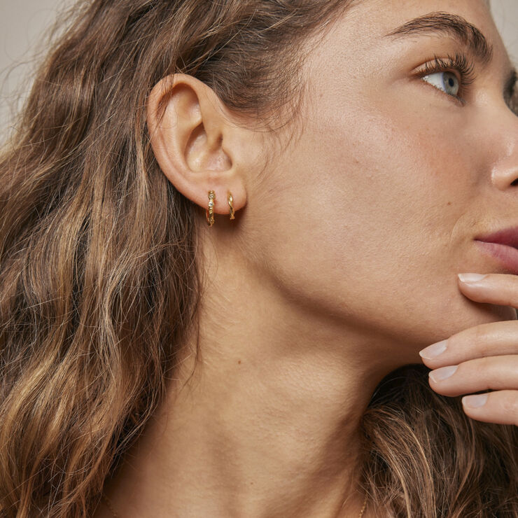 ENAMEL Copenhagen Hoops, Hannah 925s/gp