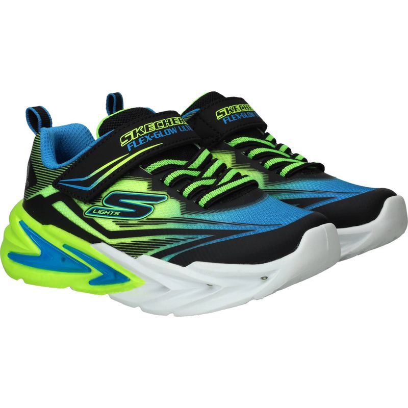 Skechers S Lights Flex Glow Ultra Sneakers Groen Jongens