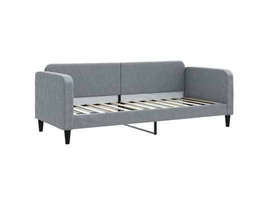 VIDAXL - Lit de jour avec lit gigogne gris clair 80x200 cm tissu