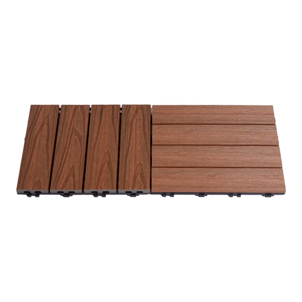 TERRASSEFLIS HORTUS KOMPOSITT 30X30CM TEAK 4-PAK