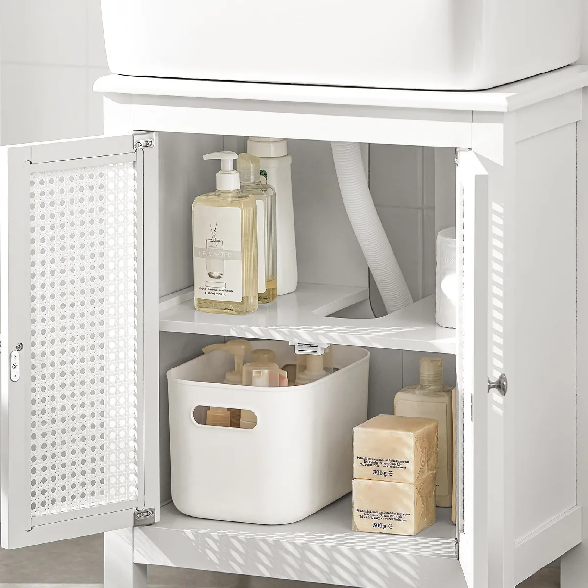 SoBuy BZR35-W Meuble sous-Lavabo Blanc