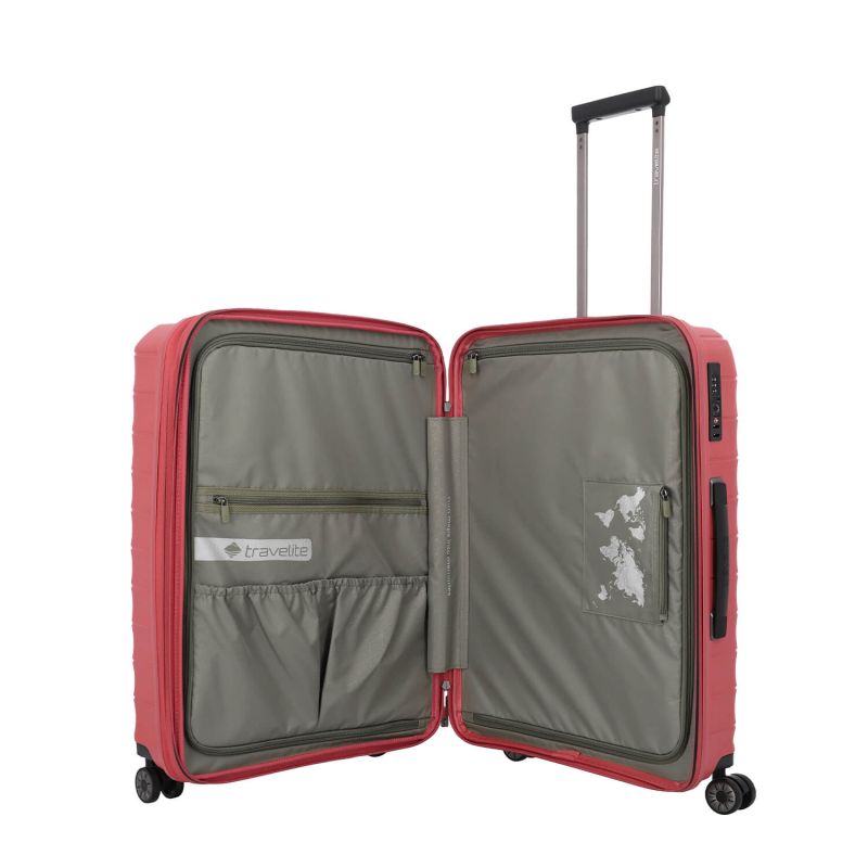 Valise rigide Mooby extensible 66 cm Rouge