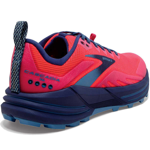 Chaussure trail BROOKS CASCADIA 16 W PINK/FLAMBE/COBALT