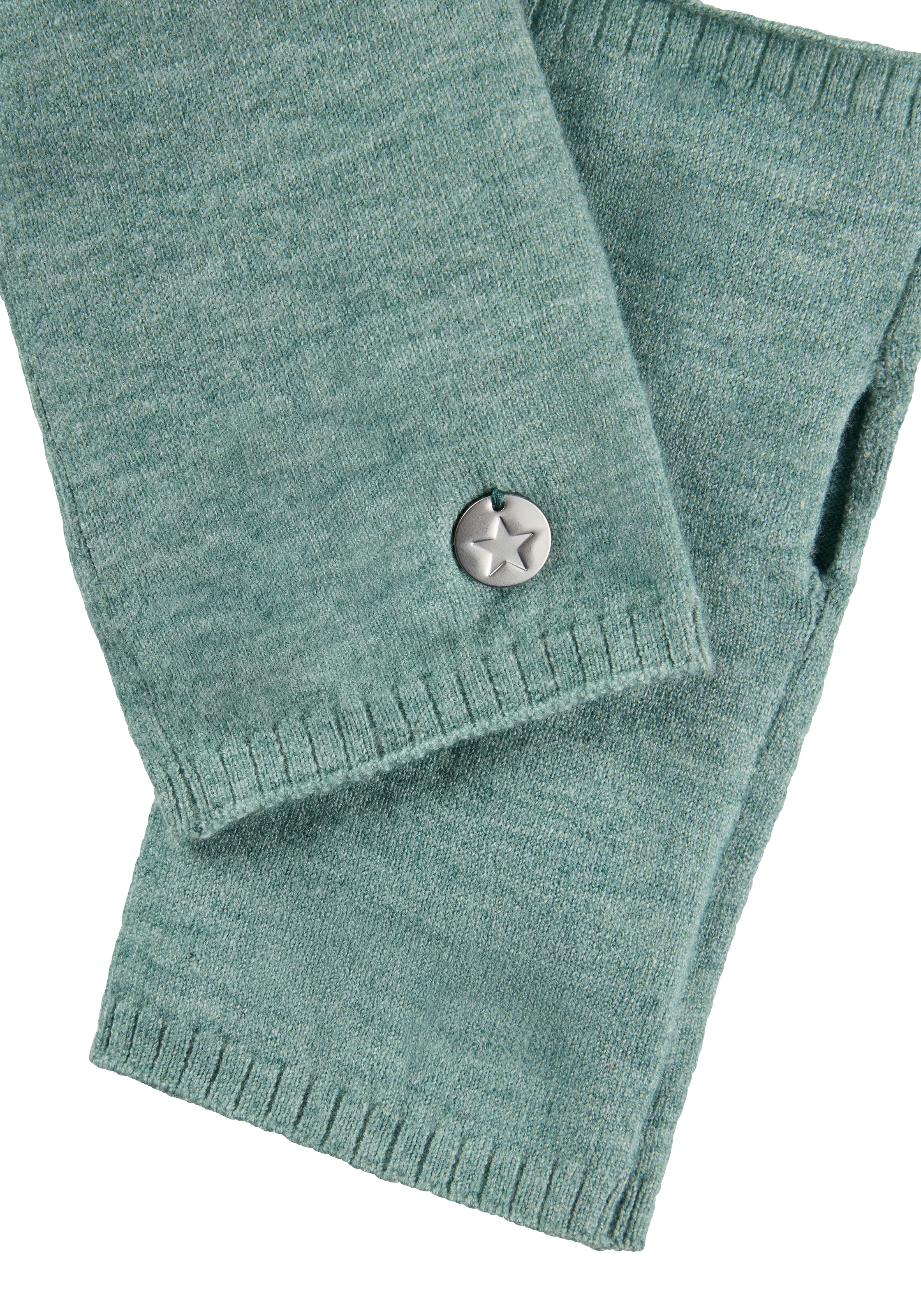 Laura Scott Armstulpen, 2 Stk. aus kuscheligem Strick mit süssem Metall-Badge - NEW