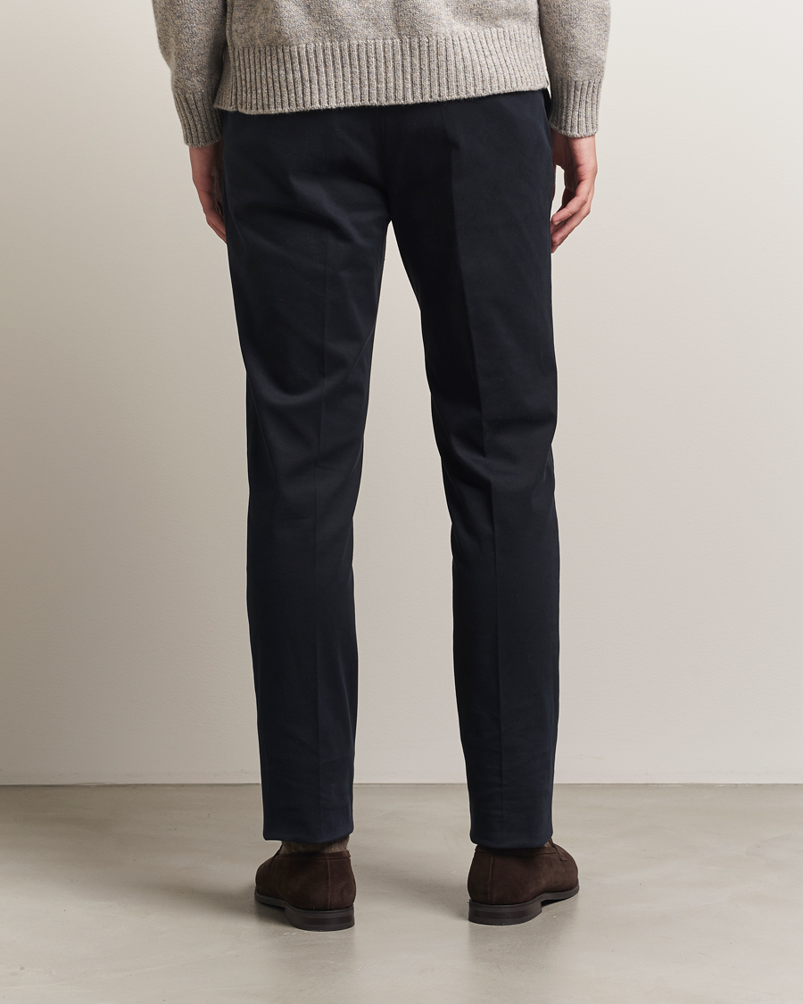 Incotex Slim Fit Cotton Stretch Chinos Navy