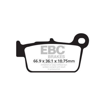 Plaquettes de freins EBC Sinter Métal Fritté arrière