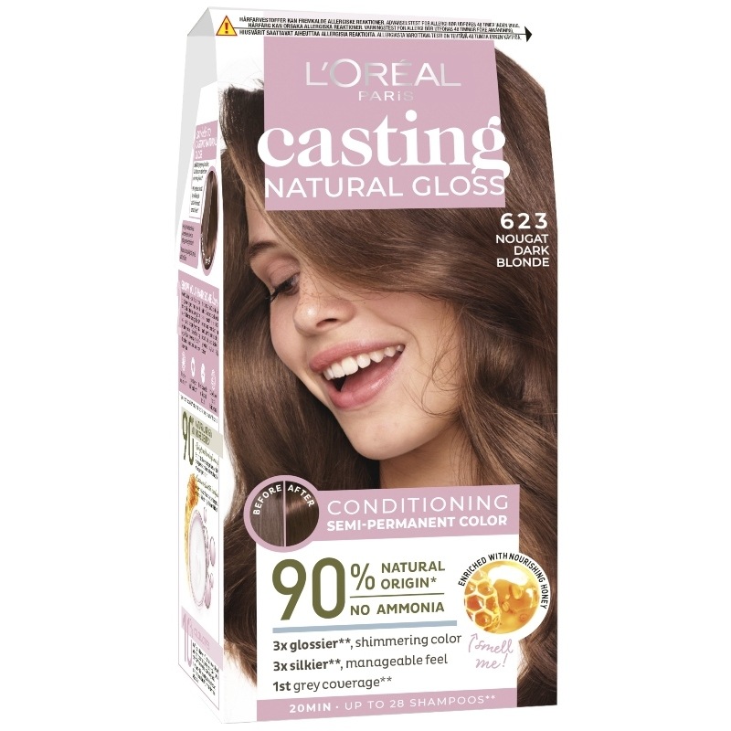 L'Oréal Paris Casting Natural Gloss 170 ml - 623 Nougat Dark Blonde