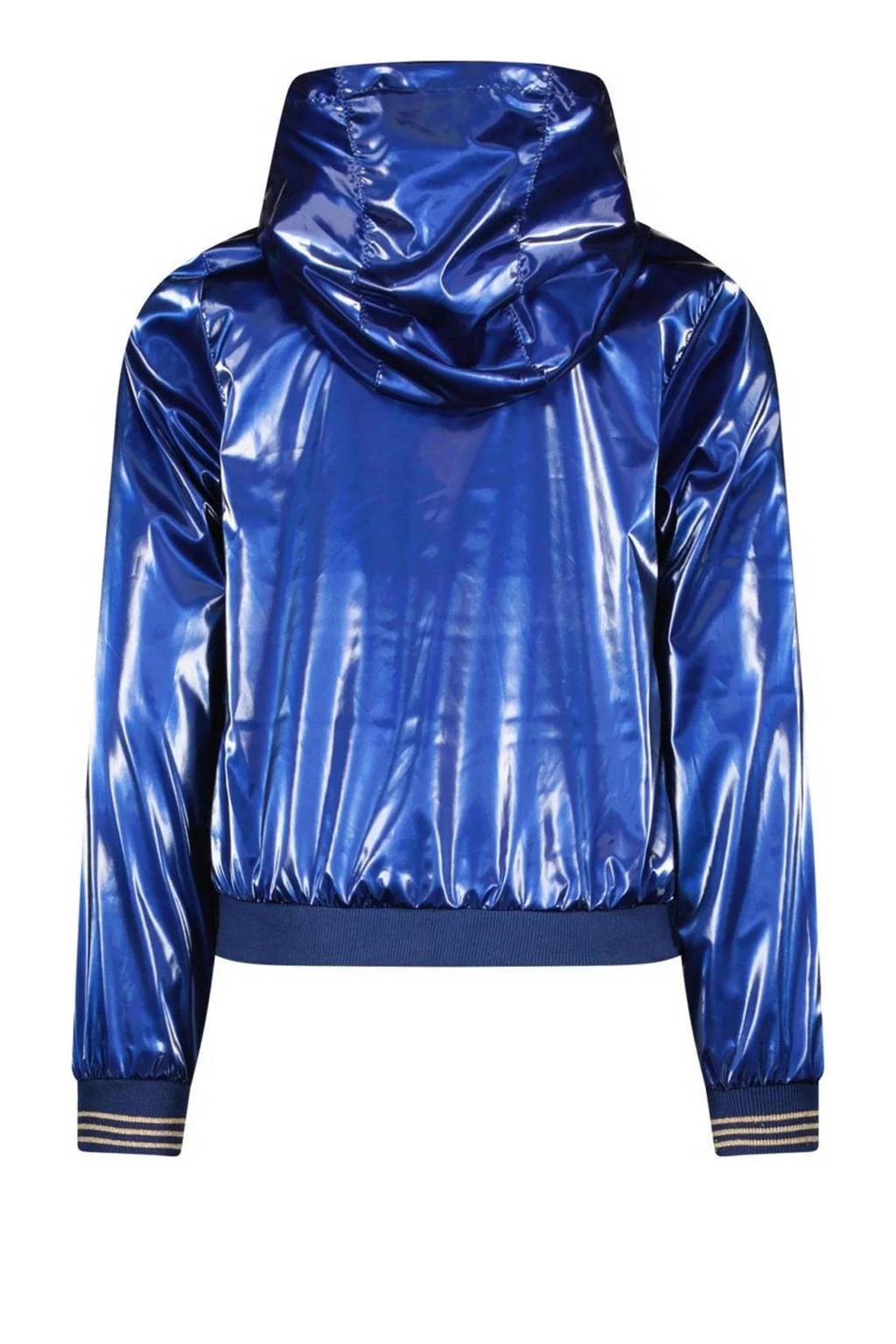 B.Nosy gebloemde reversible coated reversible zomerjas hardblauw/roze