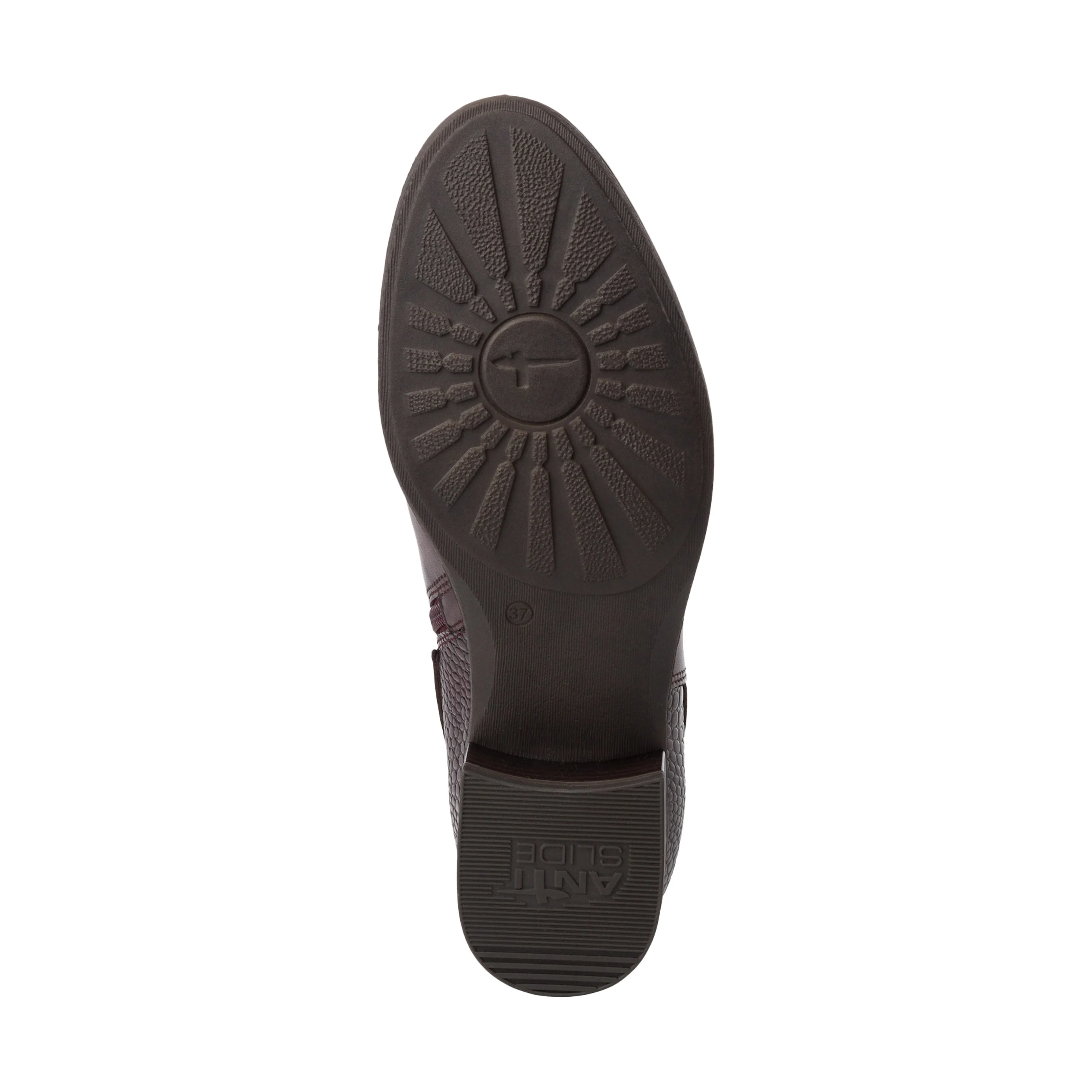 Bottine cuir | Rouge
