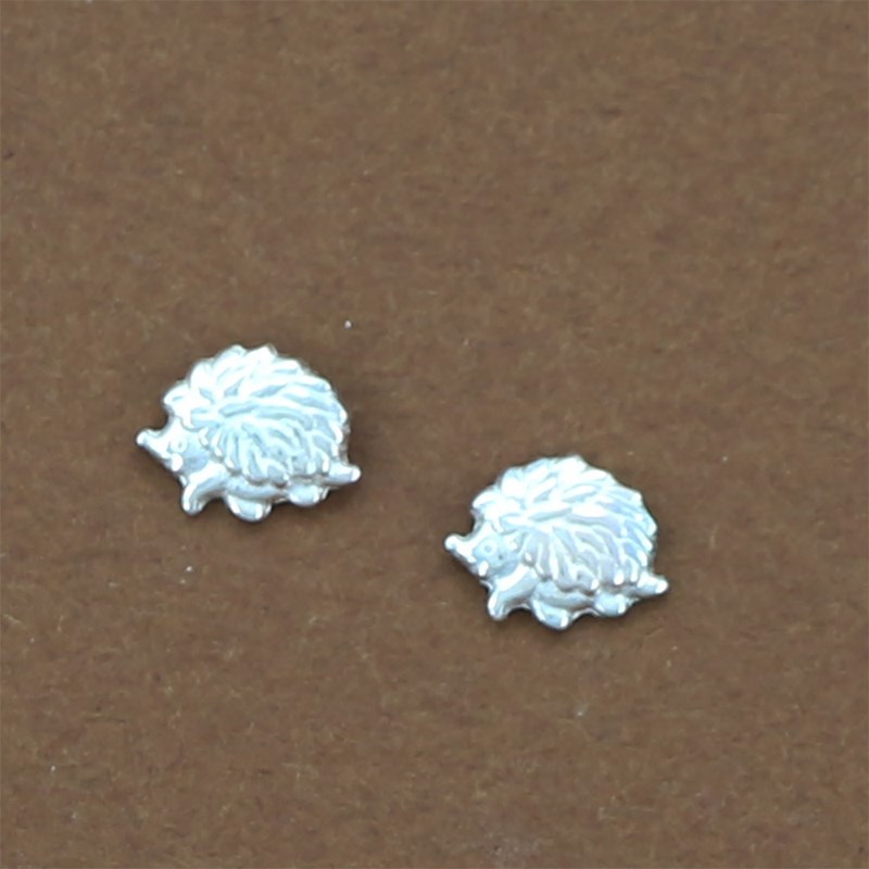 Boucles d'oreilles hérisson ou Niglo - Argent massif