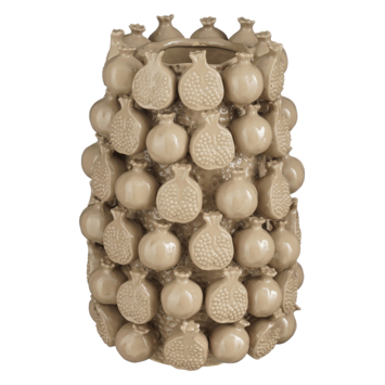 Vaas beige - h30xd24cm