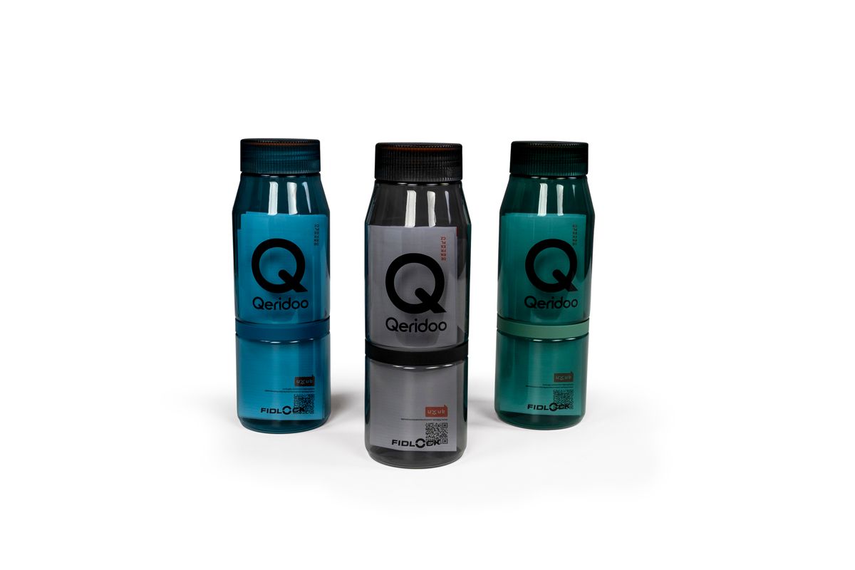 Qeridoo Fahrradanhänger Fidlock TWIST bottle 700 life green
