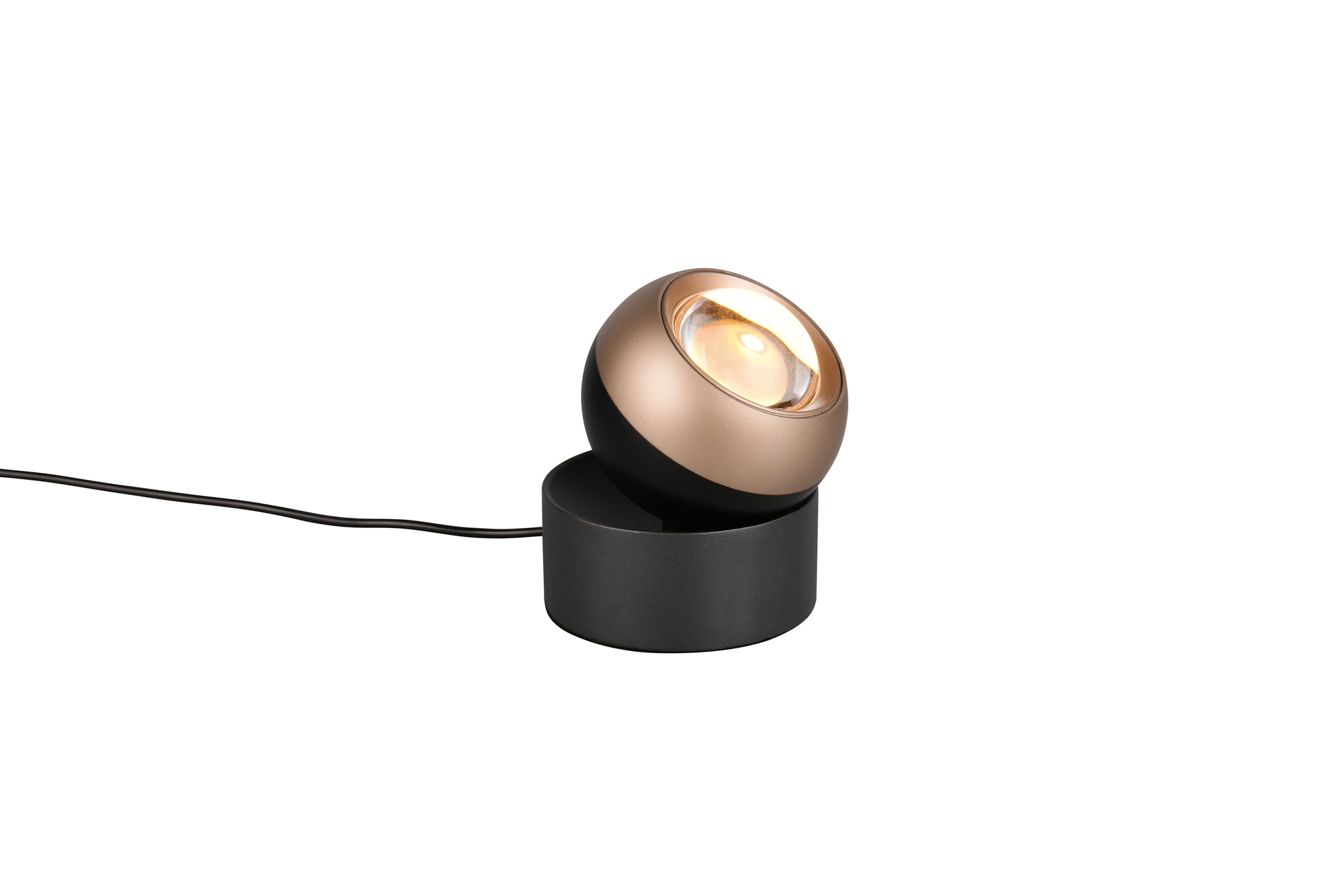 TRIO LED Tischlampe TRS ORBIT schwarz/coffee