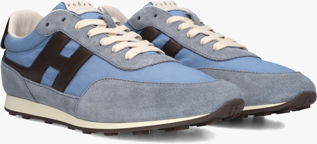 blauwe hogan lage sneakers h699 allacciato h