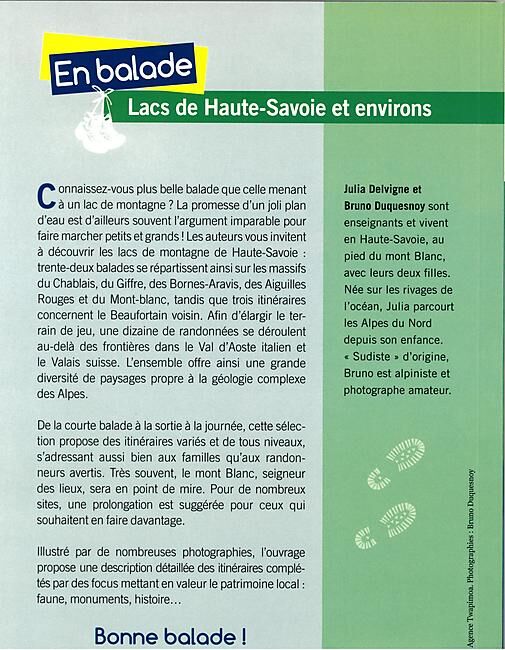 EDITIONS DU BELVEDERE - LACS DE HAUTE SAVOIE ET ENVIRONS