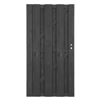 Tuinpoort Royal grenen hout antraciet 180 x 90 cm