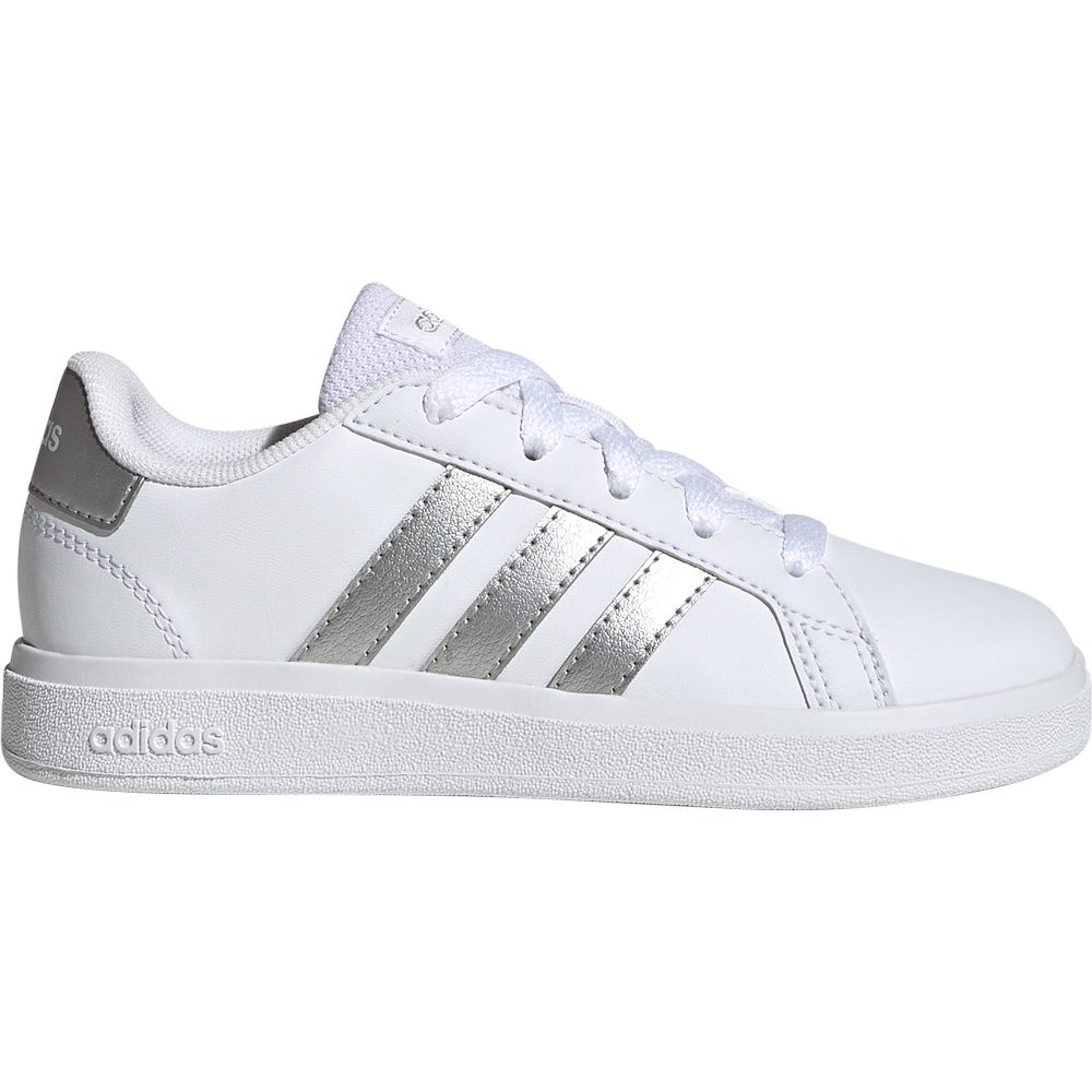 adidas Grand Court 2.0 Tennis Lace-Up Sneaker Kinder footwear white