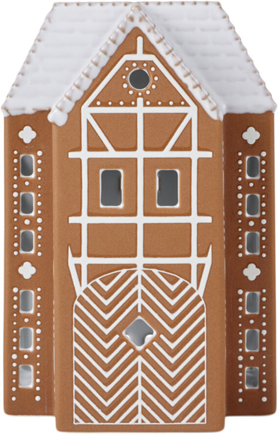 Kähler Gingerbread Lyshus stor brun Brun