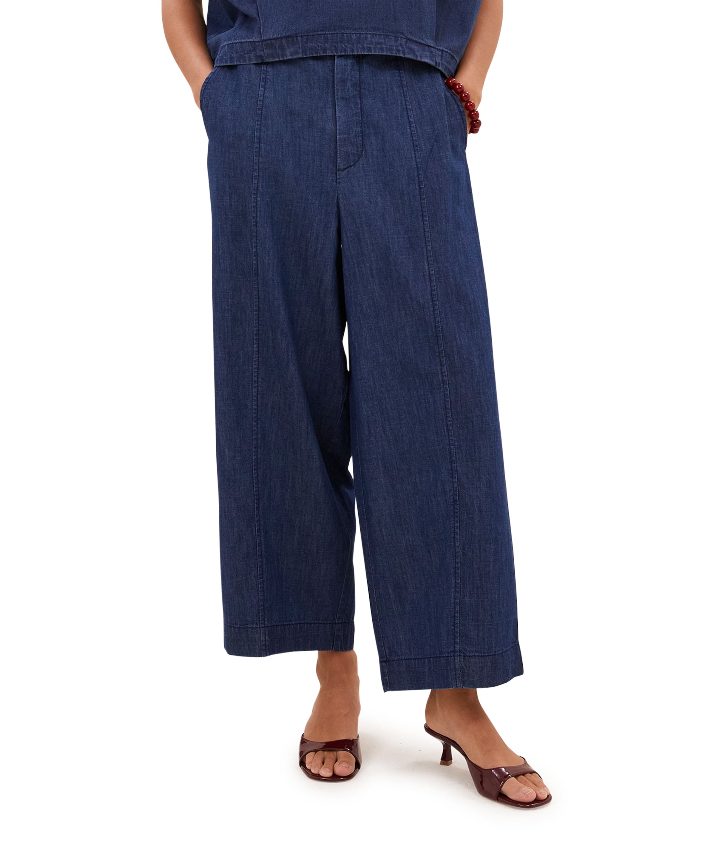 by-bar fuji denim dames broek blauw