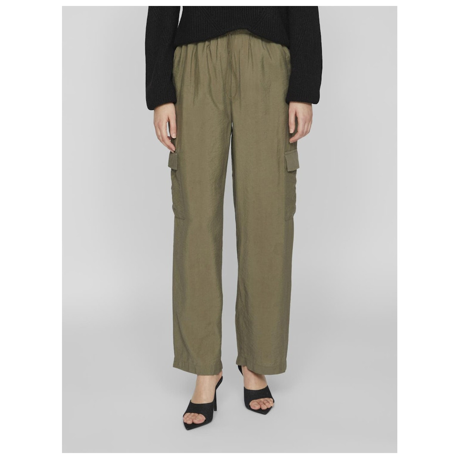 Vila VISUVA STRAIGHT HW CARGO PANTS