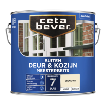 CetaBever Meesterbeits Deur & Kozijn zijdeglans dekkend crème wit 2,5 liter
