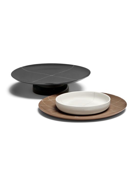 Serax Zuma by Kelly Wearstler taartplateau Ø33 Salt