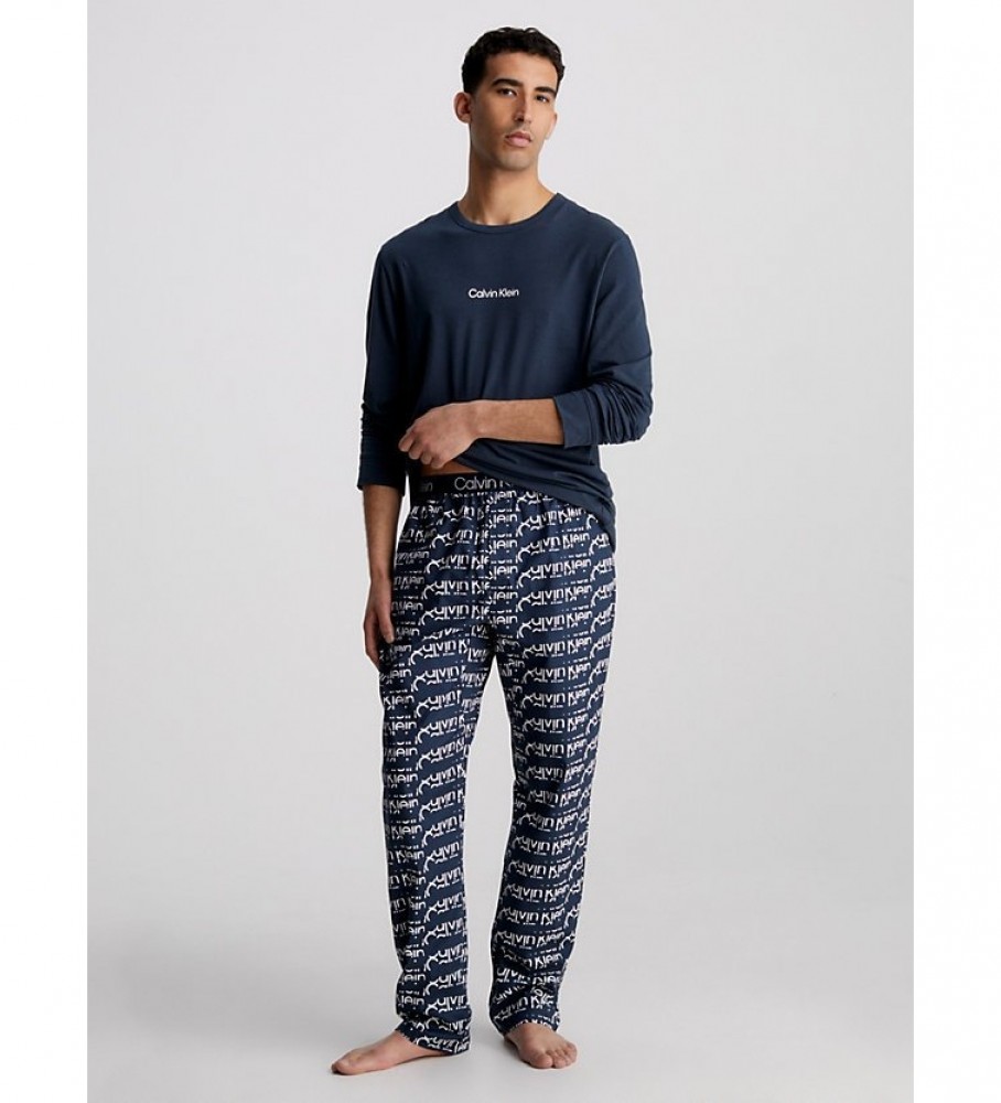 Pijama Calvin Klein Modern Structure azul