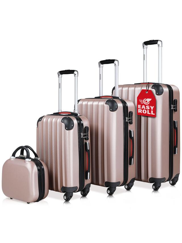 Hartschalenkoffer-Set Baseline 4-tlg. in Rosé