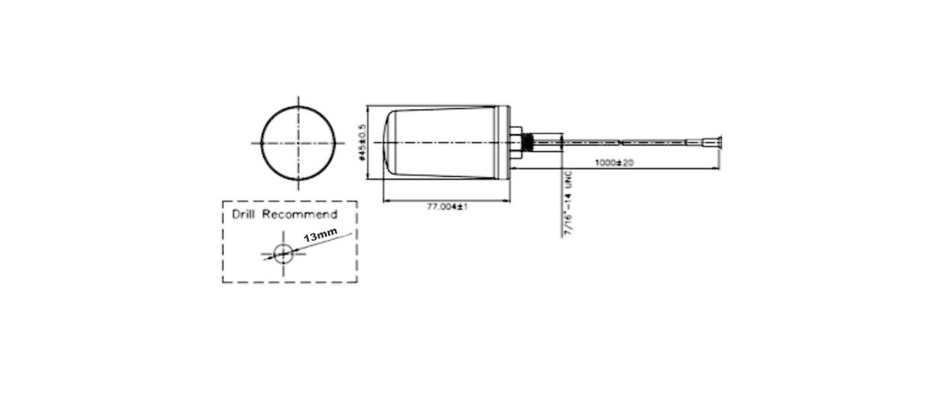 WLAN-Antenne RP-SMA, Dualband RP-SMA 3 dBi RundstrahlStabantenne