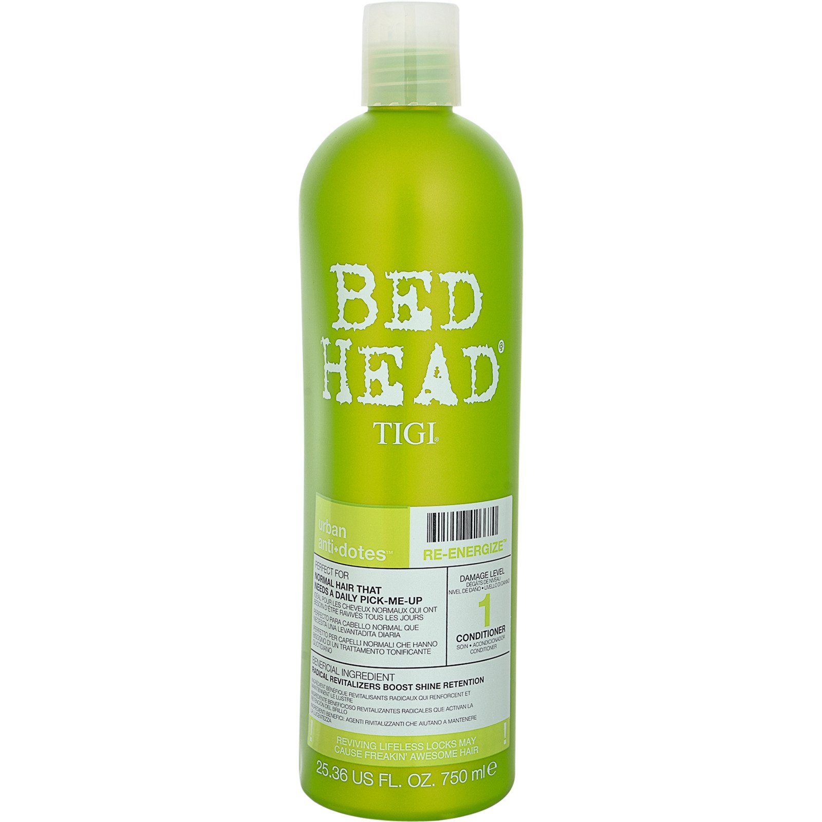 Tigi Bed Head Anti-Dotes Re-Energize Shampoo + Conditioner, je 750 ml