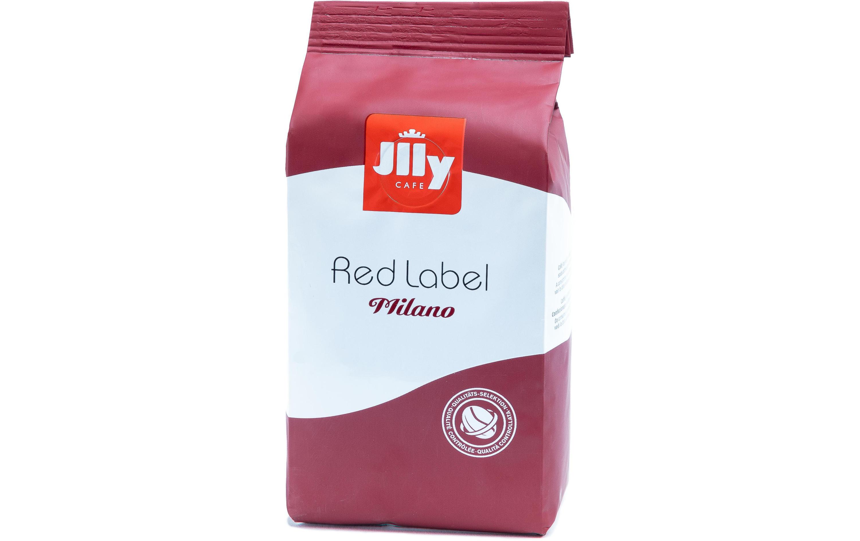 Kaffee gemahlen Red Label Milano 250 gFeingemahlene Kaffeebohnen für Café Crème