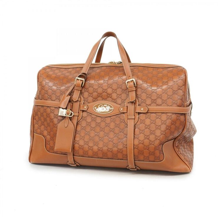 Gucci Vintage Gucci Boston Bag Brown