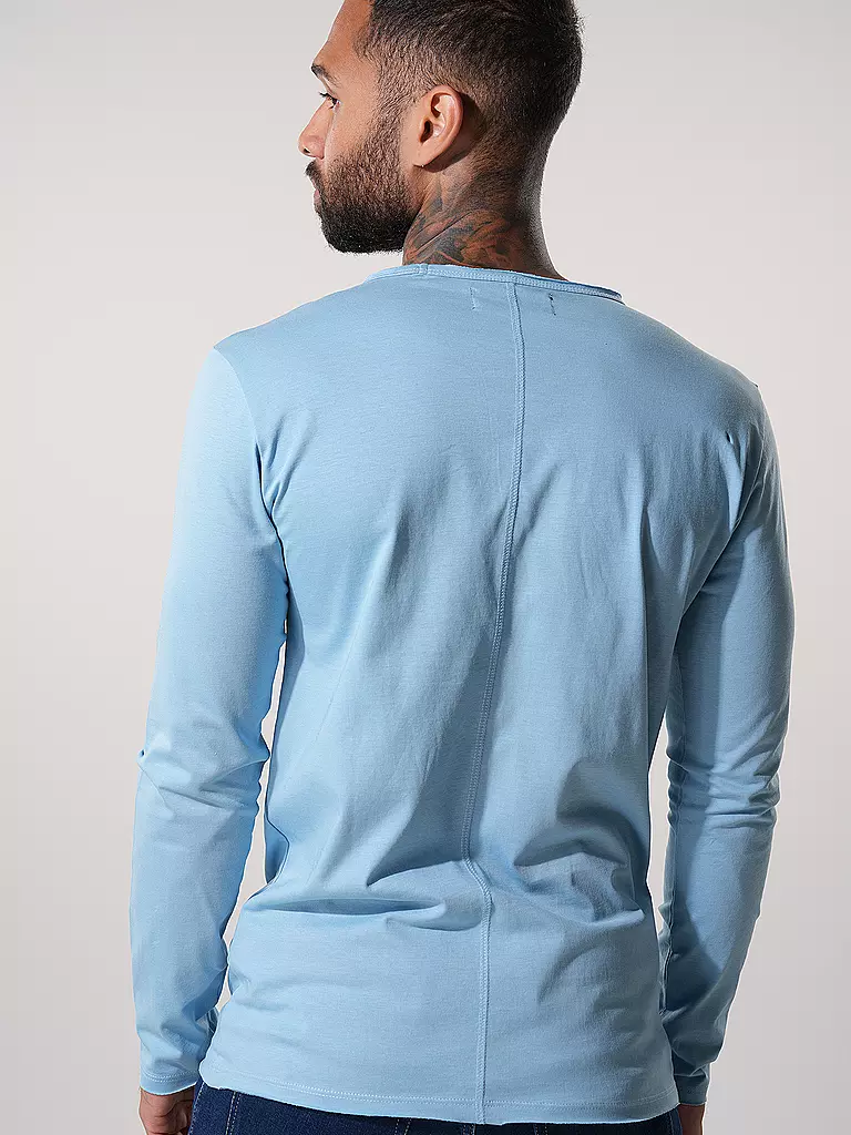 REPLAY Langarmshirt  hellblau
