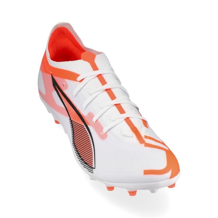 PUMA Ultra 5 Match MG Unlimited - Blanc/Noir/Glowing Red