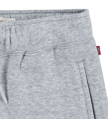 Levis Sweatpants - Wide Leg - Gråmeleret m. R?d