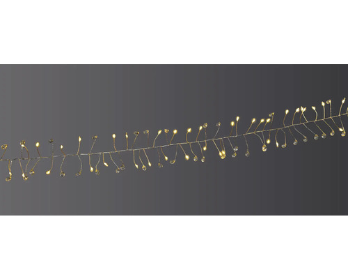 LED-lichtsnoer Perle Lafiora 1,8 m + 0,3 m aansluitdraad 100 LED's warm wit licht